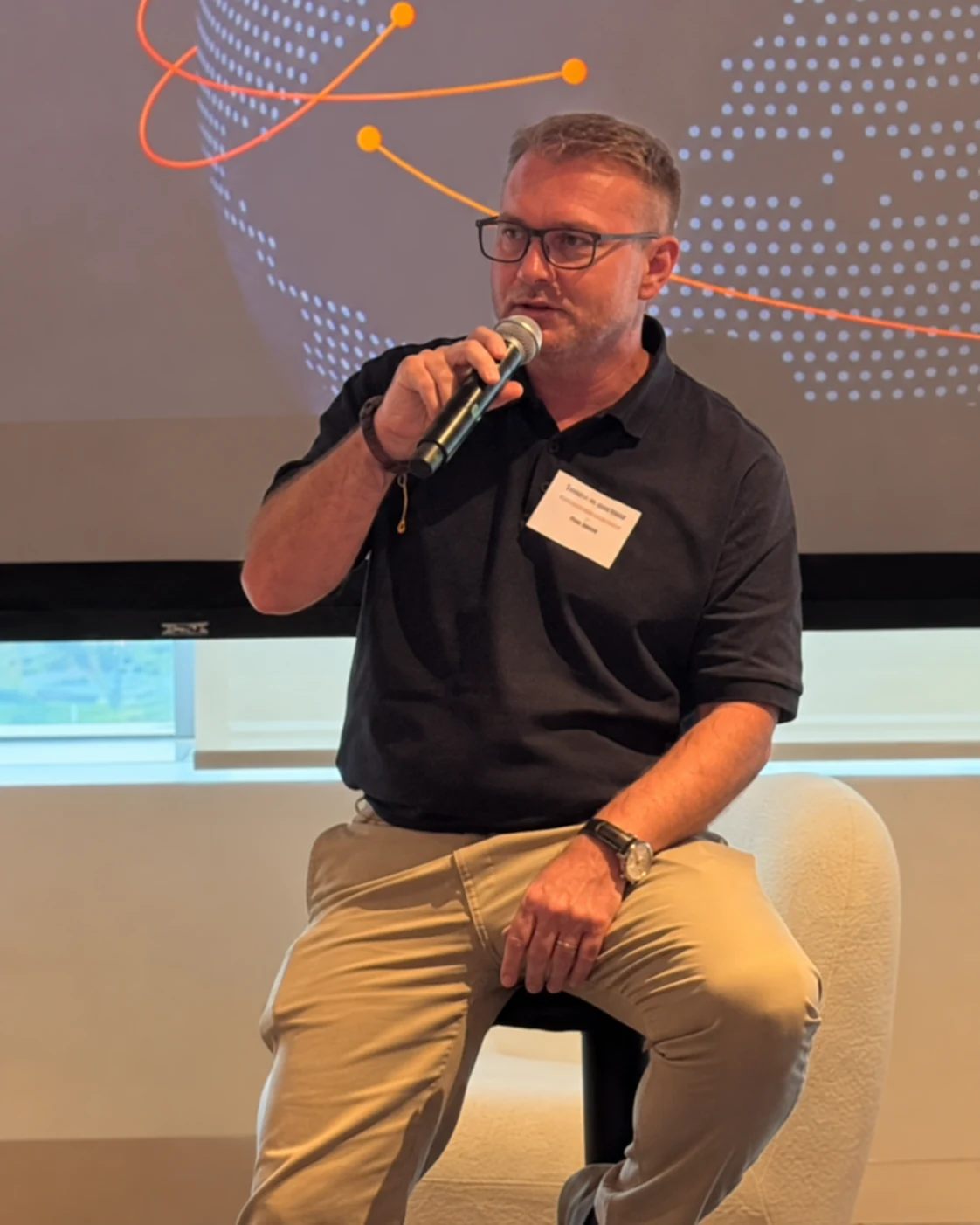 Peter Stenberg speaking at an Airwallex panel